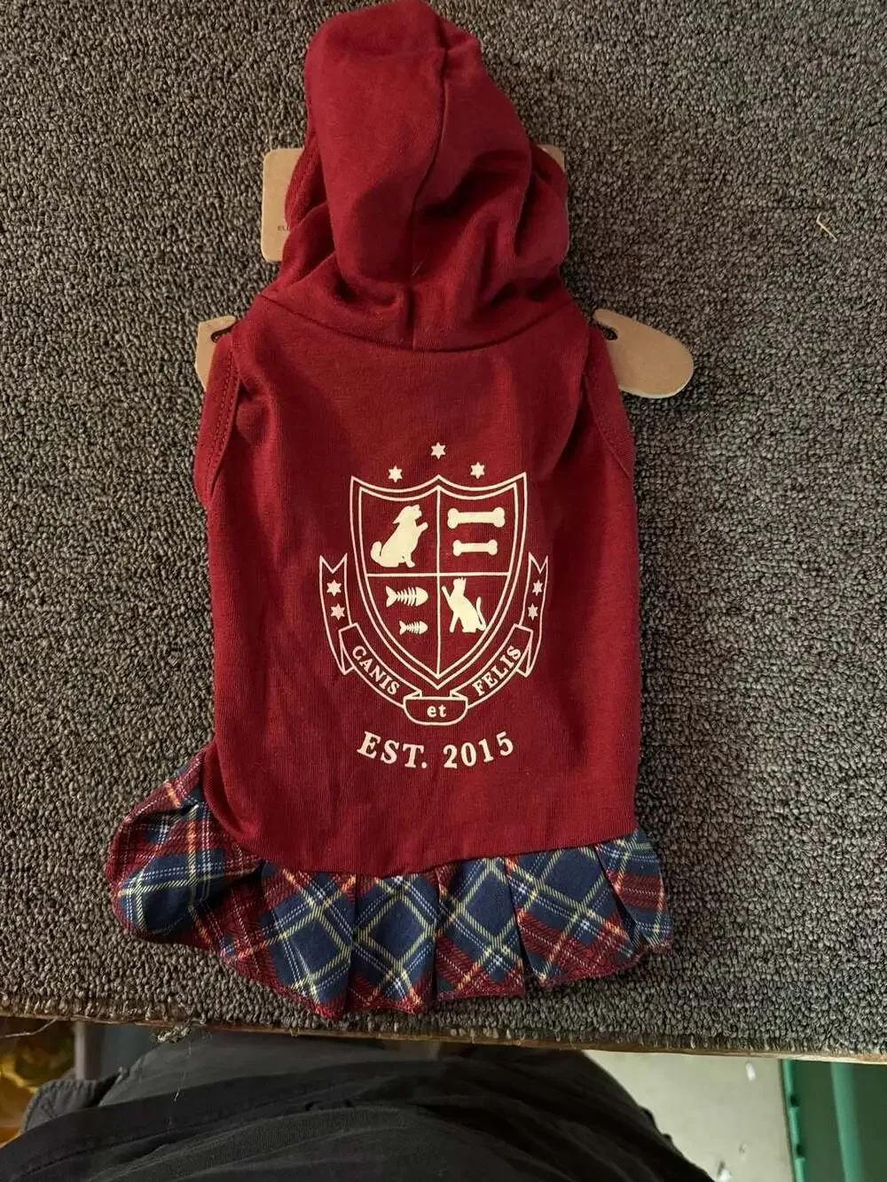 ED Ellen DeGeneres Canis et Felis Dog Hoodie Dress Size S